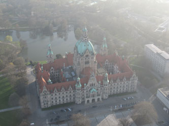 Ballonfahrt Neues Rathaus Hannover